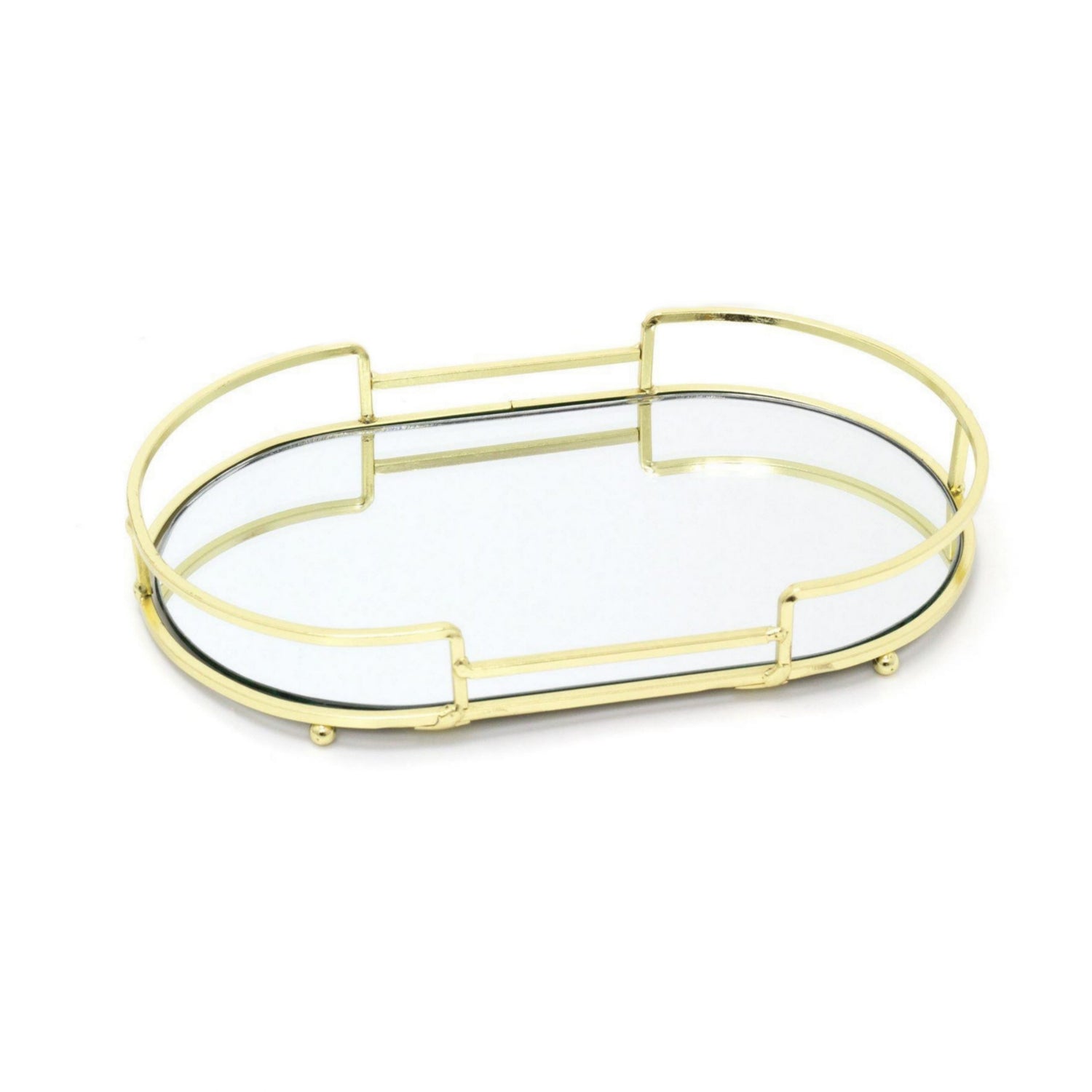 Mirror Tray Glamour - Metalen spiegel dienblad - Goud