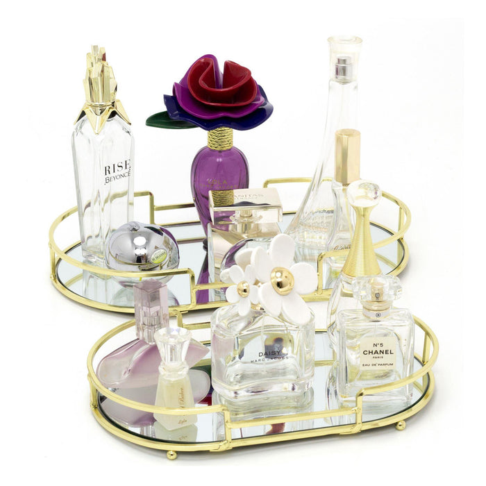 Mirror Tray Glamour - Metalen spiegel dienblad - Goud