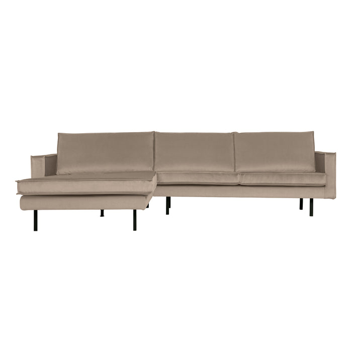 WOOOD Rodeo Chaise Longue Links - Velvet -  Khaki