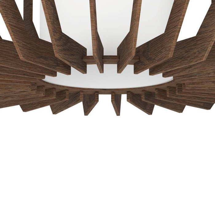 EGLO Rusticaria Plafondlamp - E27 - Ø 45 cm - Zwart|Bruin|Wit