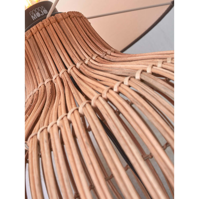 GOOD&MOJO Tafellamp Kalahari - Naturel|Rotan - Ø47cm