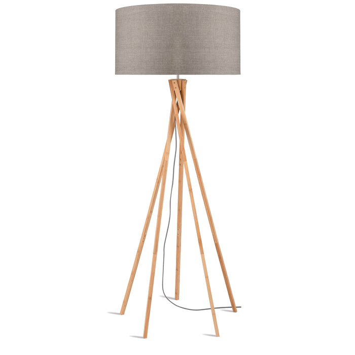 GOOD&MOJO Vloerlamp Kilimanjaro - Taupe|Bamboe - Ø60cm