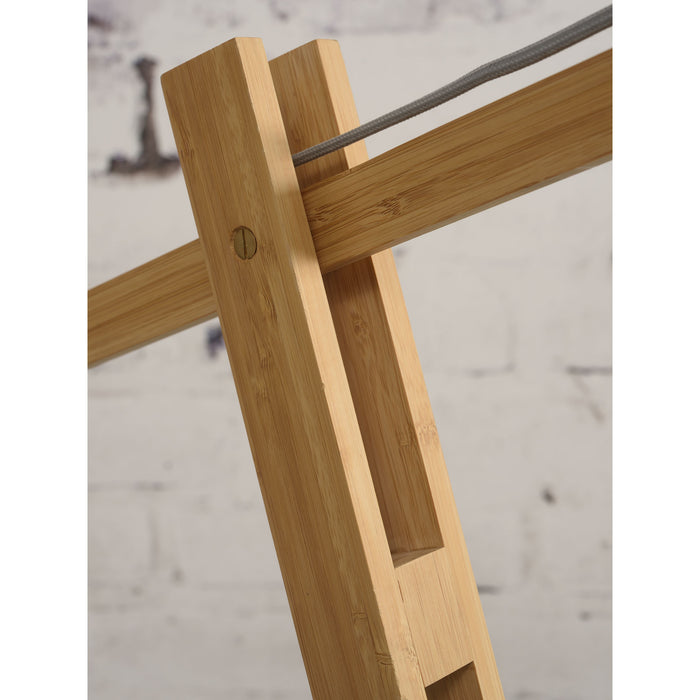 GOOD&MOJO Vloerlamp Montblanc - Bamboe|Zwart - 175x60x207cm