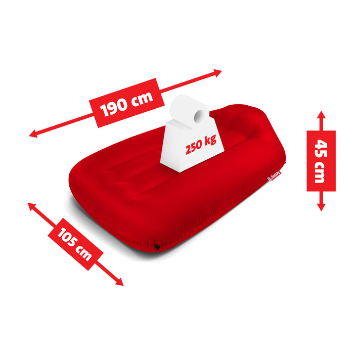 Fatboy Air lounger - Luchtzak - Oplaasbare Zitzak Lamzac L - Rood