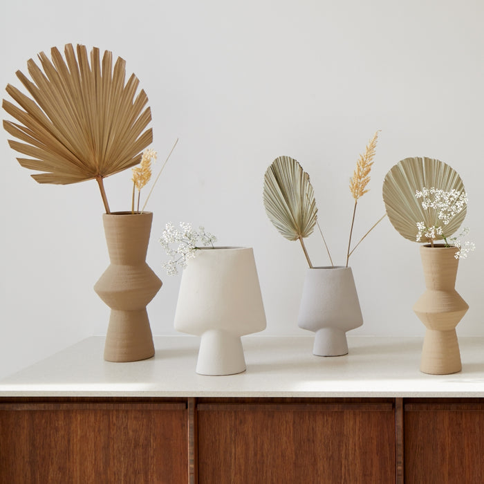 Light&living Vaas deco 30,5x15,5x40,5 cm CIARA keramiek crème