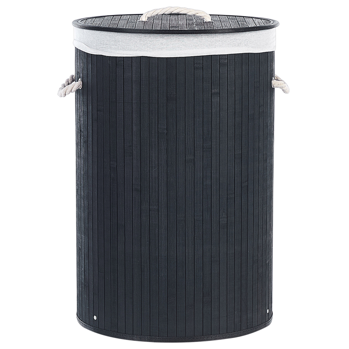 Beliani - SANNAR - Mand - Zwart - Bamboehout