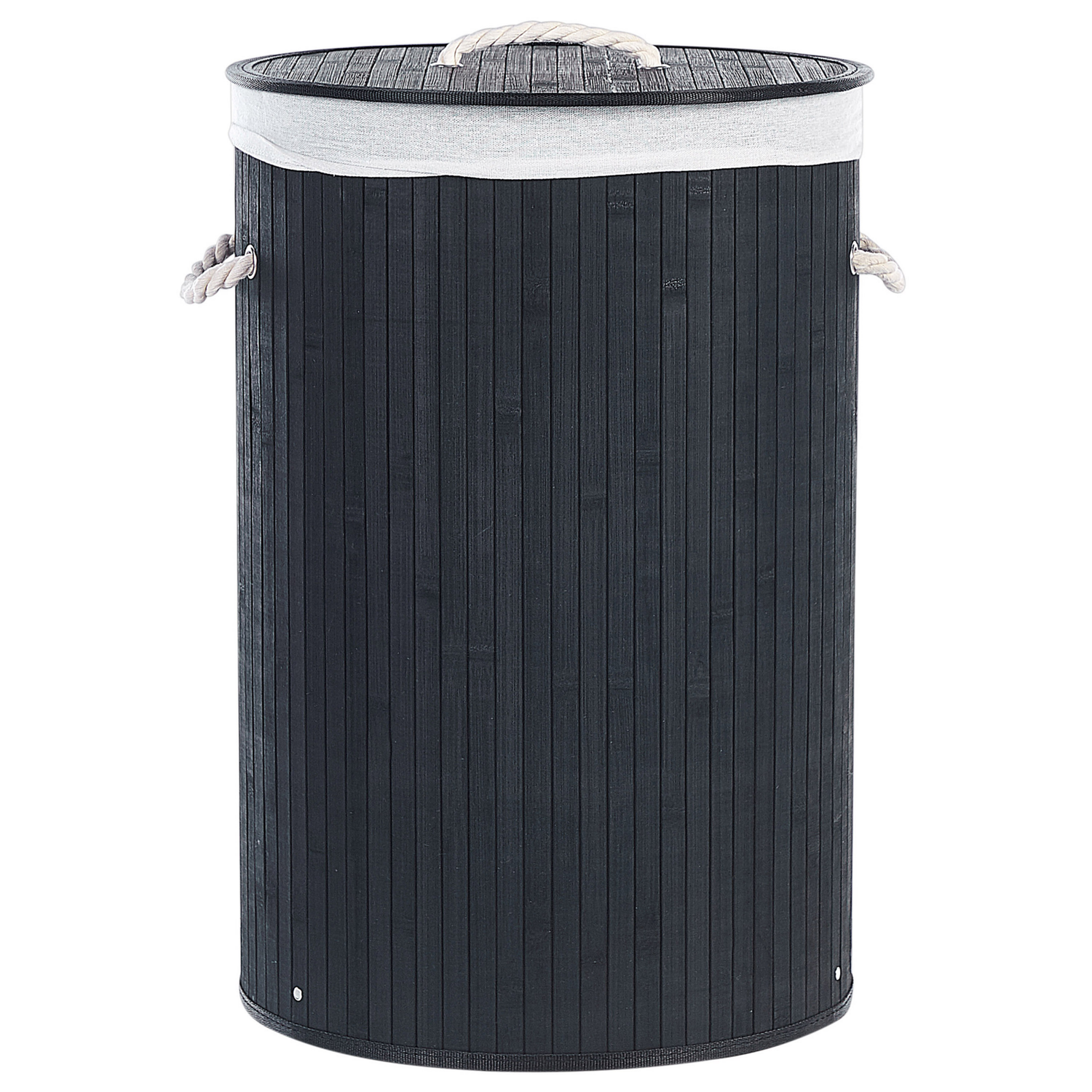 Beliani - SANNAR - Mand - Zwart - Bamboehout