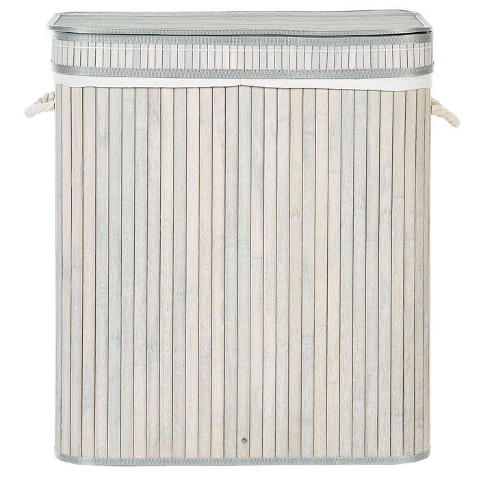 Beliani - KALTHOTA - Mand - Grijs - Bamboehout