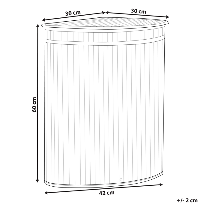 Beliani - BADULLA - Mand - Lichte houtkleur - Bamboehout