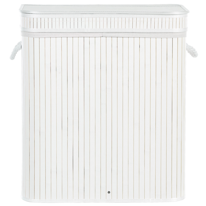 Beliani - KALTHOTA - Mand - Wit - Bamboehout