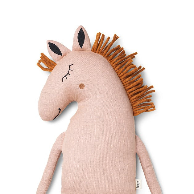 Ferm Living Kids Horse Kussen - Dusty Rose