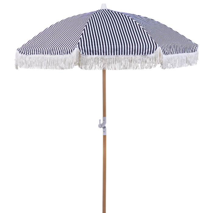 Beliani - MONDELLO - Parasol - Zwart - Polyester