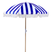 Beliani - MONDELLO - Parasol - Blauw|Wit - Polyester