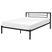 Beliani - CUSSET - Tweepersoonsbed - Zwart - 140 x 200 cm - Metaal