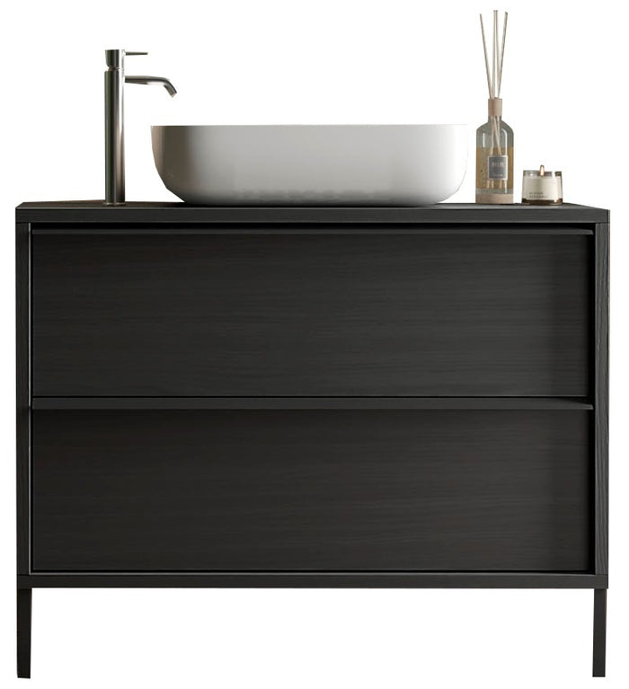 Benvenuto Design Steel 92 cm Staand Wastafel en Onderkast