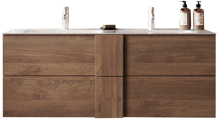 Benvenuto Design Jupiter 120 cm Zwevend Wastafel en Onderkast