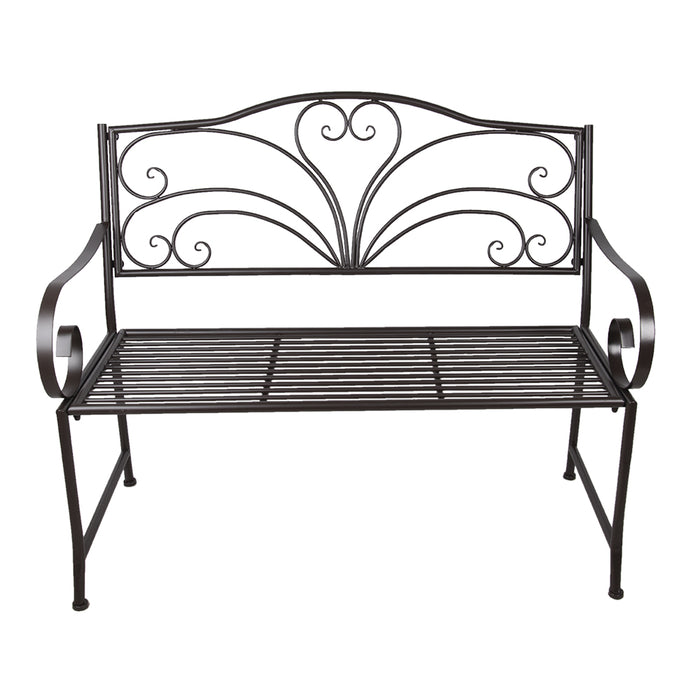 Clayre & Eef Tuinbank 117x50x98 cm Bruin Metaal