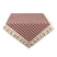 Clayre & Eef Tafelkleed 150x150 cm Rood Beige Katoen Ruit Hert