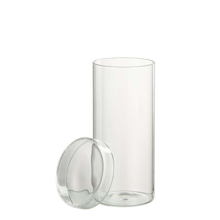 J-Line voorraadpot Lisa - glas - transparant - large