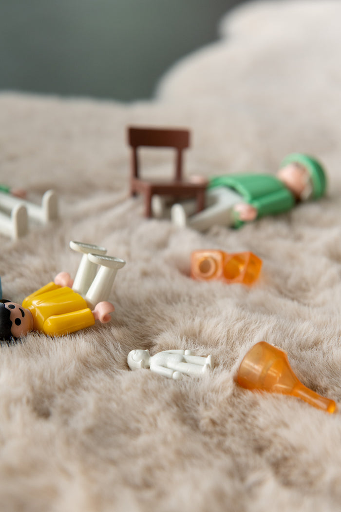 J-Line tapijt Beer - vloerkleed - polyester - beige