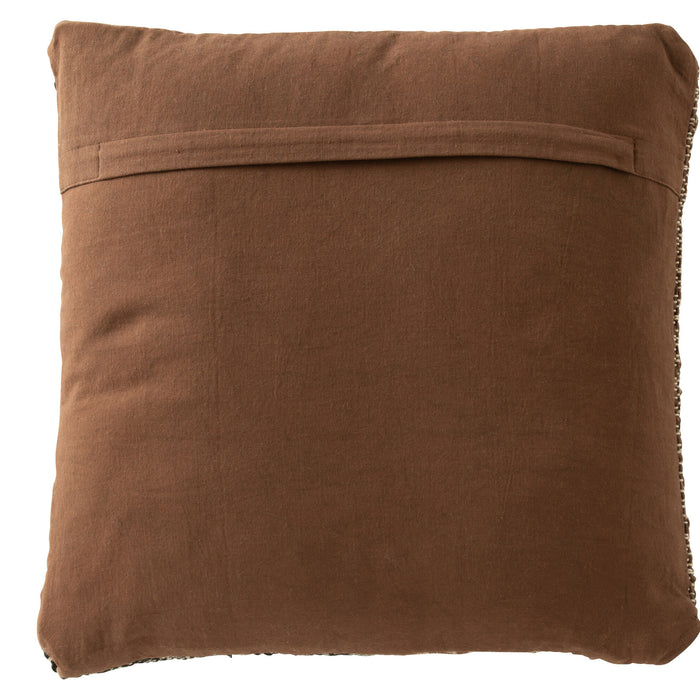 J-Line kussen Dakar - polyester - creme|bruin