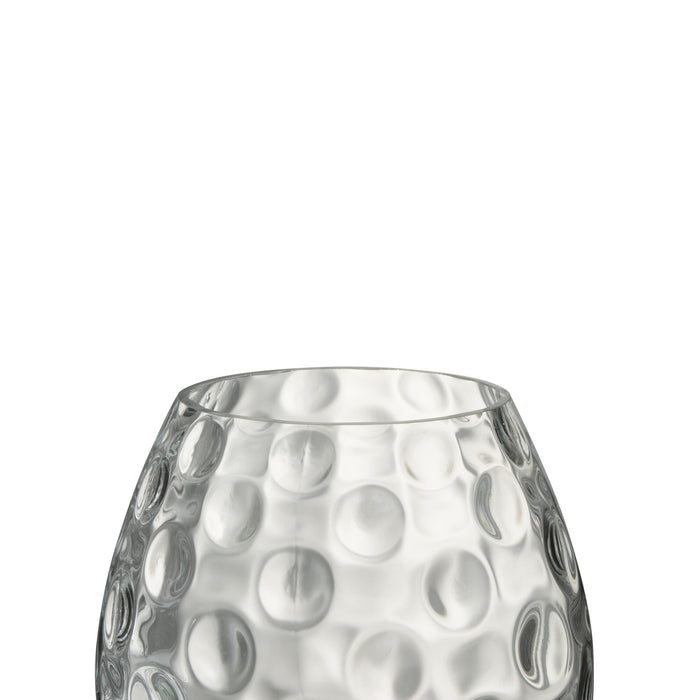 J-Line Kaarshouder - glas - transparant - 21 cm