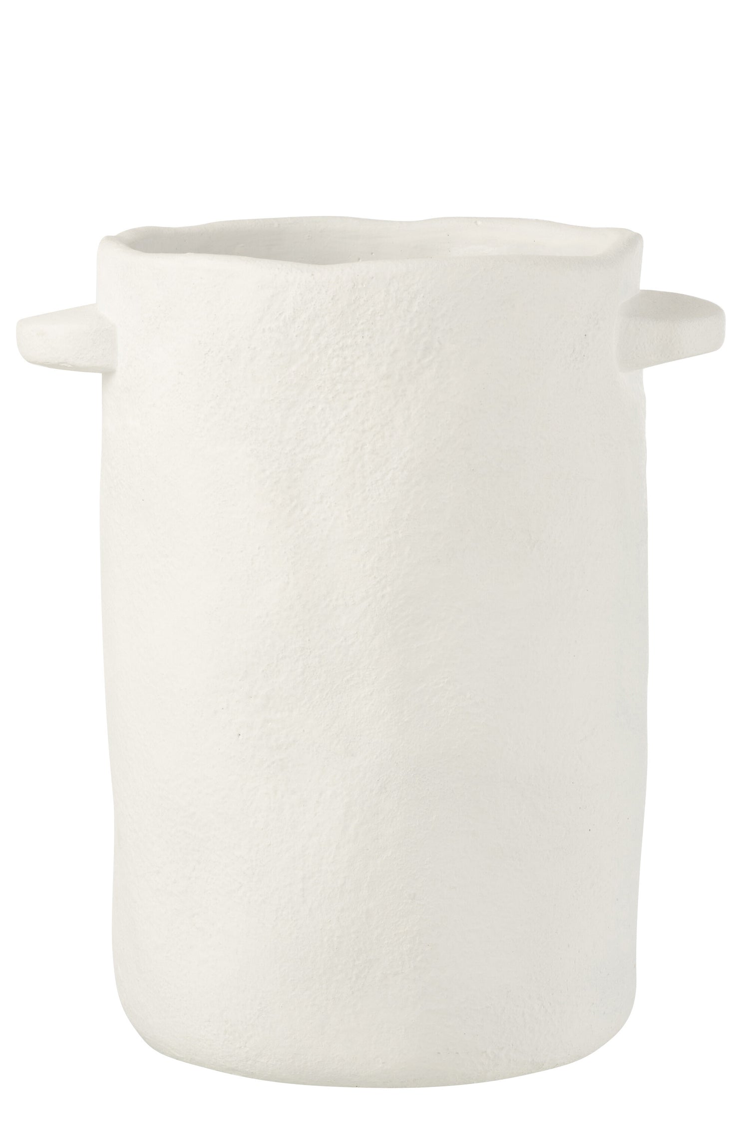 J-Line bloempot Lang Hangend Gustave - cement - wit - 29.5 cm hoog