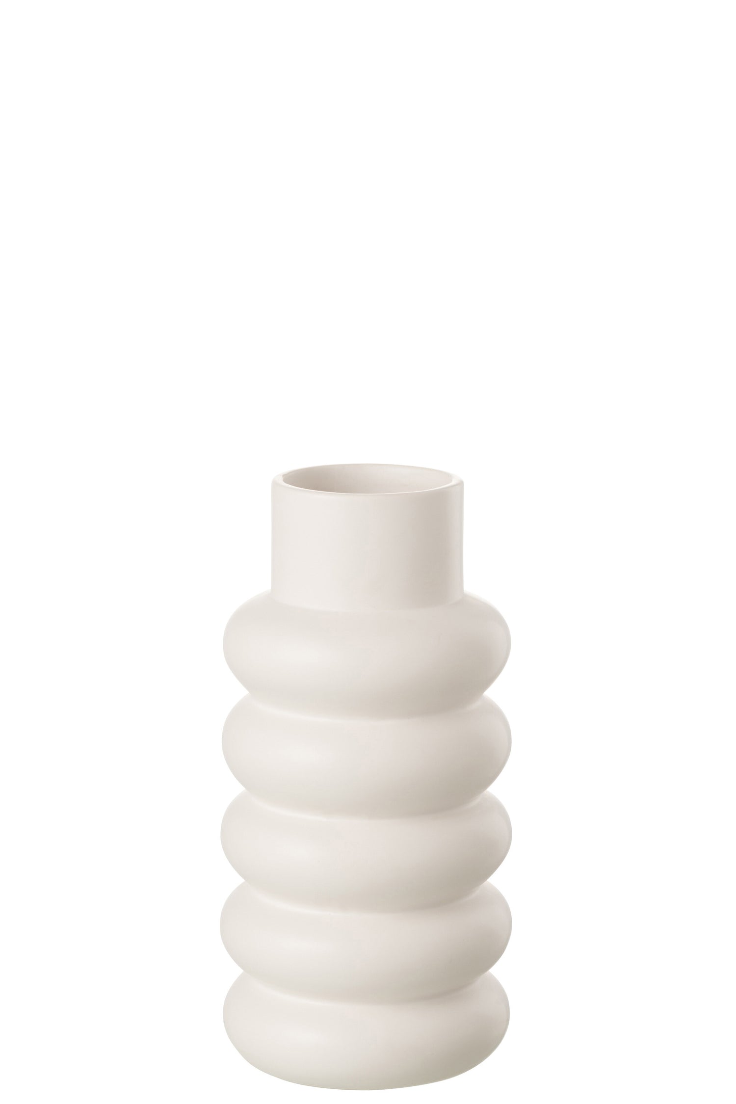 J-Line Vaas Luca Keramiek Wit