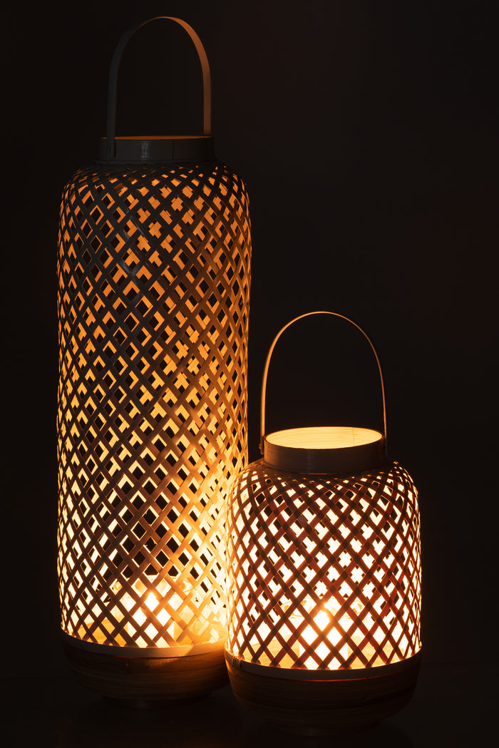 J-Line Lantaarn Evi Bamoe Wit Large