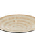 J-Line decoratie Dienblad Rond Schelpen - karton - beige