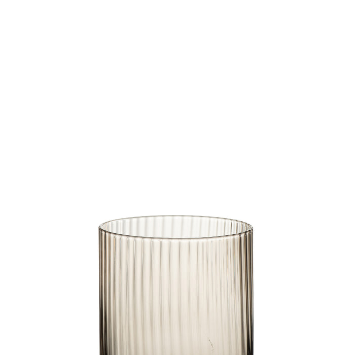 J-Line drinkglas Kyle - glas - amber - 6 stuks