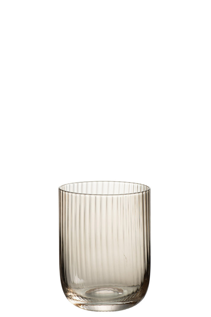 J-Line drinkglas Kyle - glas - amber - 6 stuks