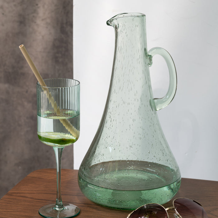 J-Line wijnglas Ralp - glas - groen - 6 stuks