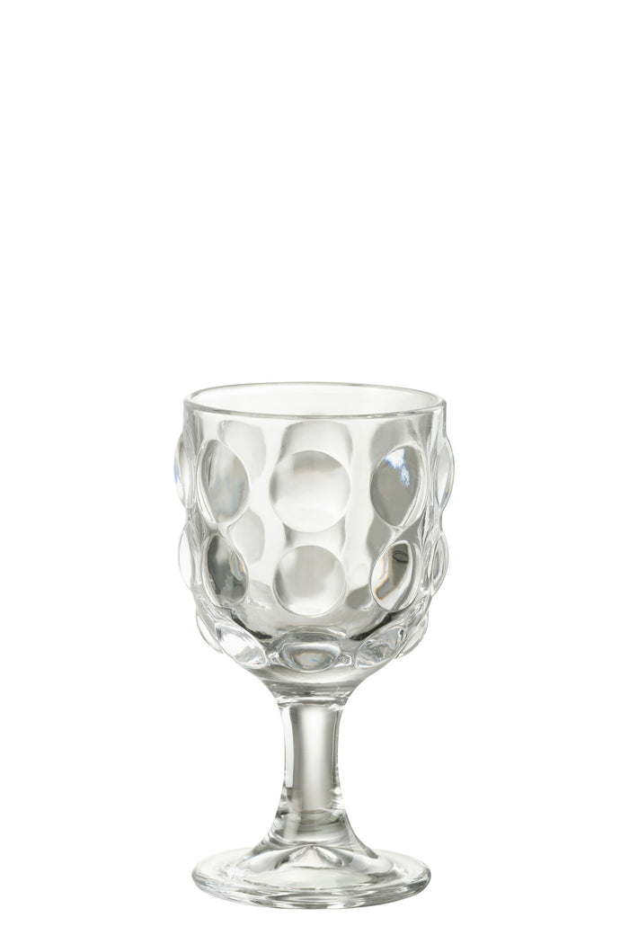 J-Line wijnglas Bubble - glas - 6 stuks