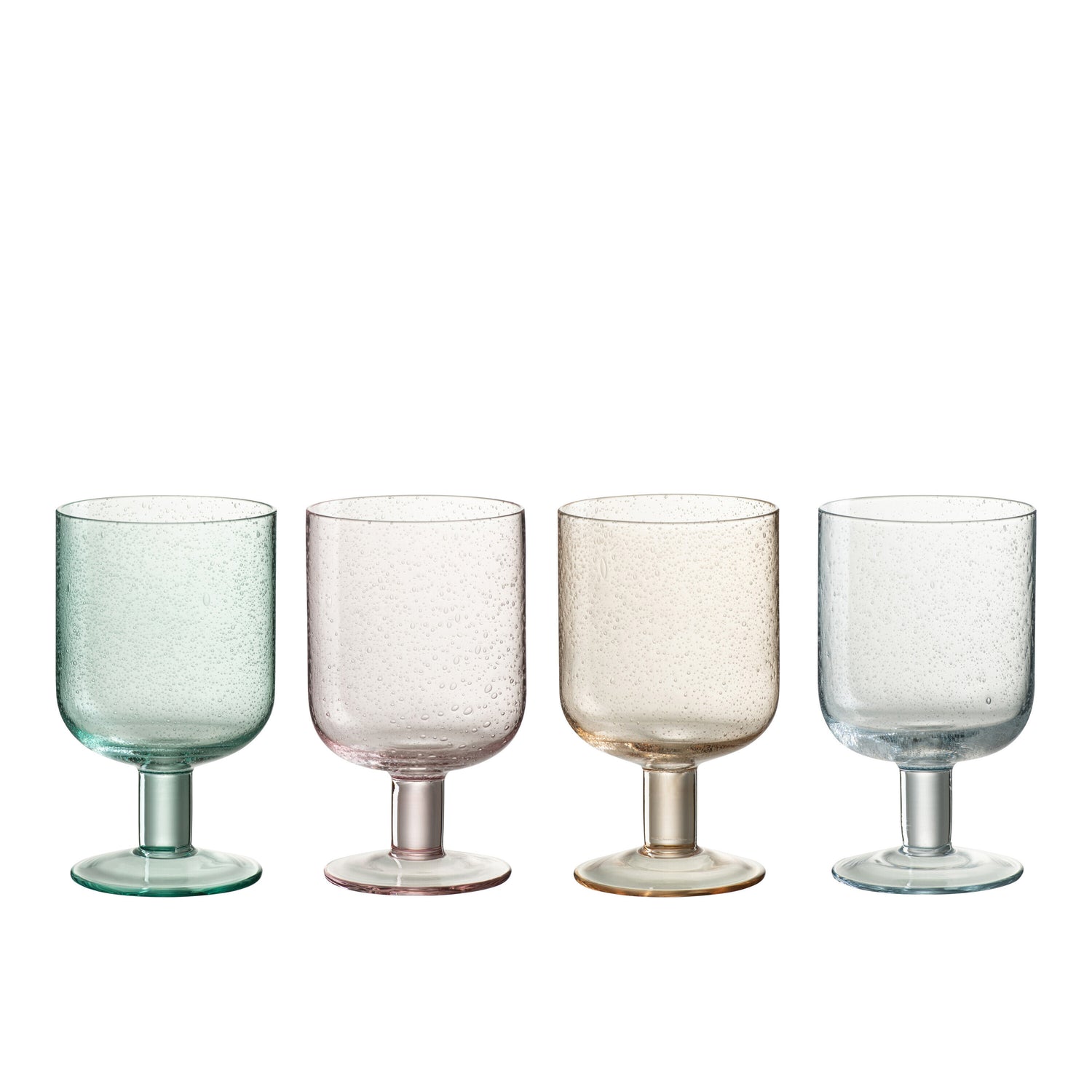 J-Line wijnglas  Tommy - glas - mix - 4 stuks