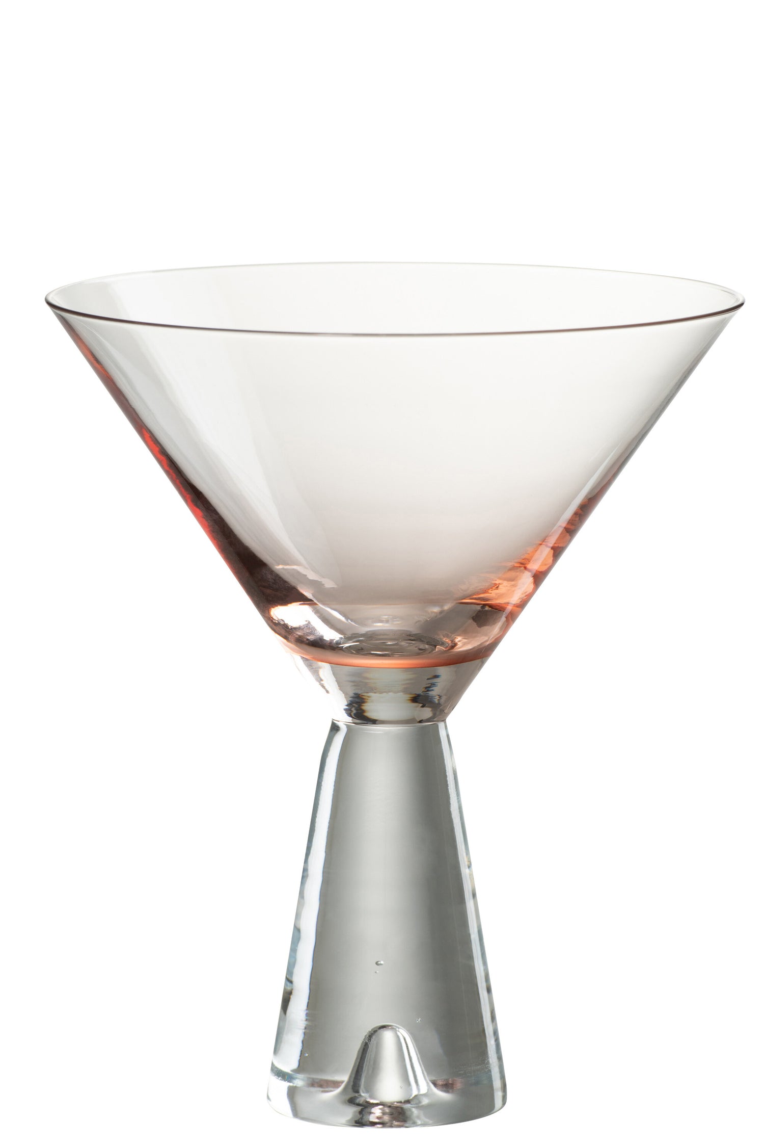 J-Line glas cocktail Lewis - glas - oranje - 4 stuks