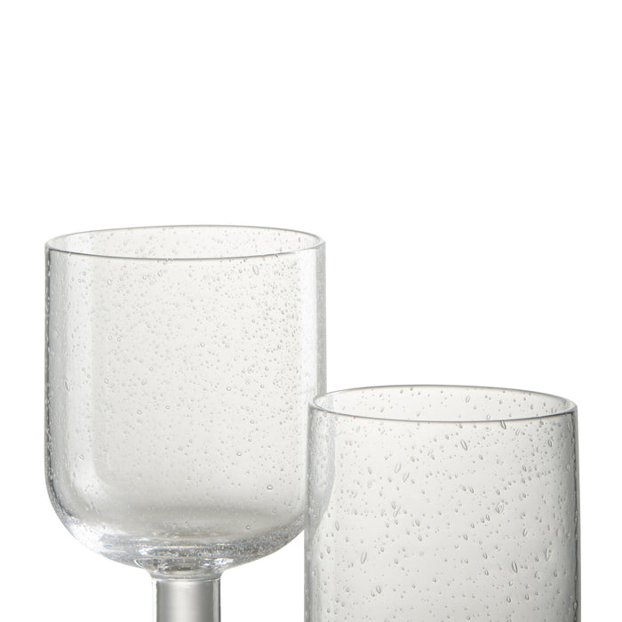 J-Line wijnglas  Tommy wijnglas - glas - 6 stuks