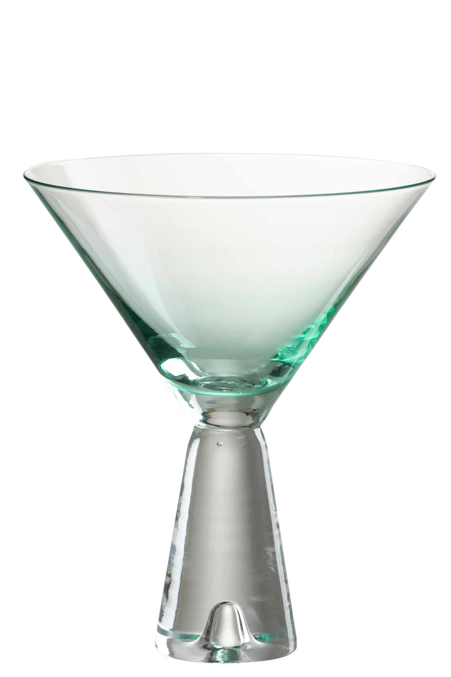 J-Line glas cocktail Lewis - glas - azuur - 4 stuks