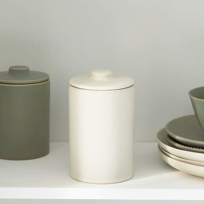 Riviera Maison Voorraadpot kermamiek Deksel, Snoeppot Mat - Marseille