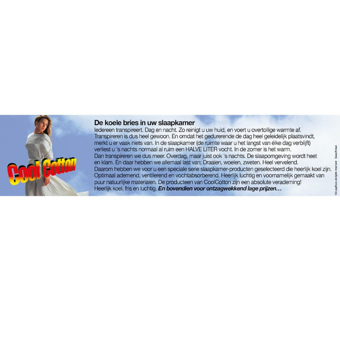 Cool Cotton beschermtopper 100% katoen koele Matrasoplegger 180x200cm