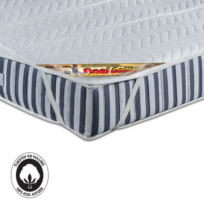 Cool Cotton beschermtopper 100% katoen koele Matrasoplegger 140x200cm