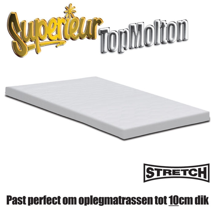 Superieur katoenen toppermatras bescherming Molton 180x200cm