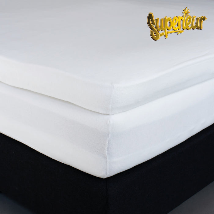 Superieur katoenen toppermatras bescherming Molton 180x200cm