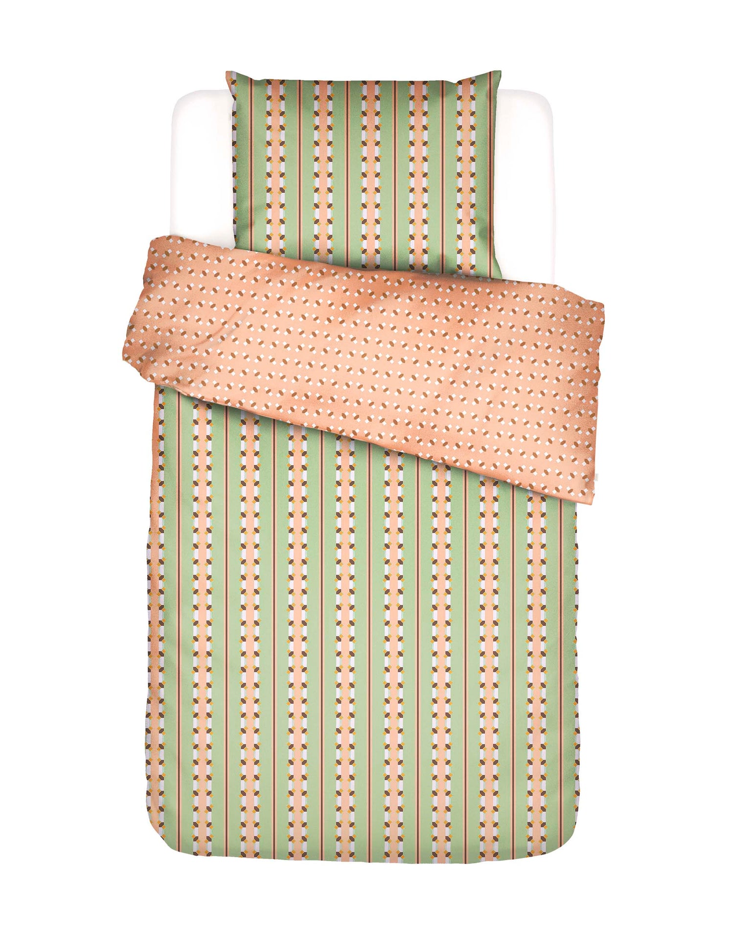 Essenza Iva Dekbedovertrek 140 x 220 cm -  Jade Green