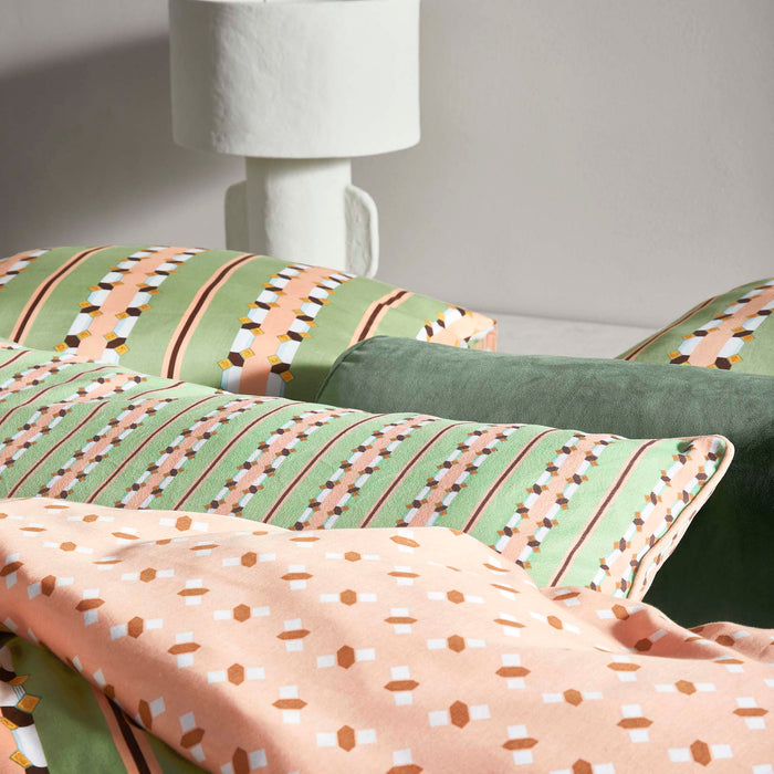 Essenza Iva Dekbedovertrek 140 x 220 cm -  Jade Green