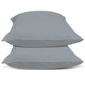 Superieur 100% Percaline katoen|Set van 2|Grijze Kussensloop 60x70cm