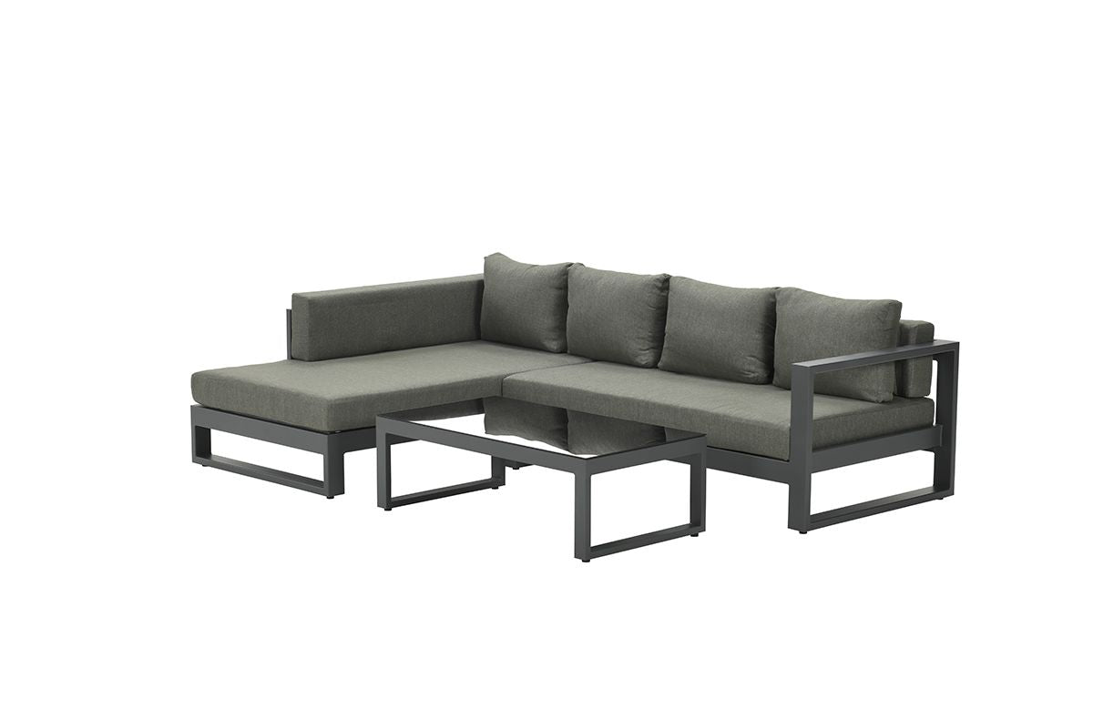 Garden Impressions Esmee loungeset rechts carbon black mystic grey