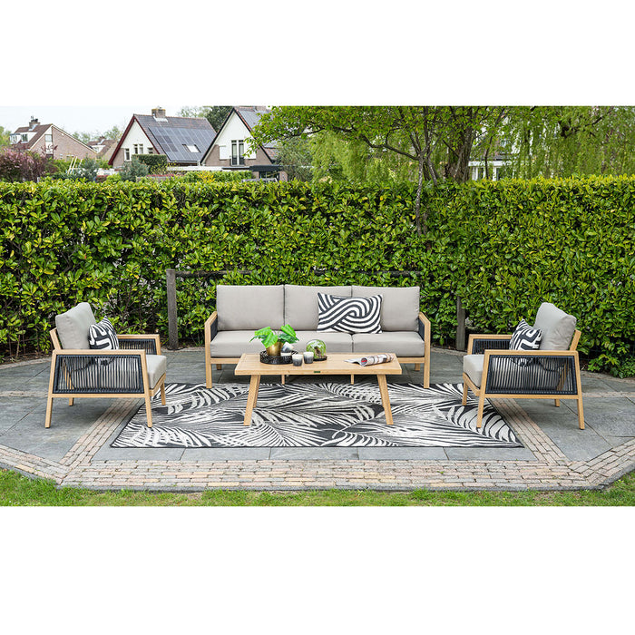 Garden Impressions San Capri loungeset 4-delig - light aluminium