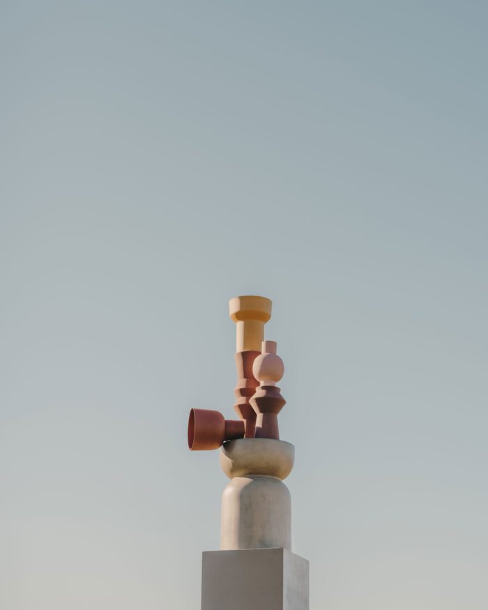 Kave Home - Metalen vaas Hilari terracotta 21,5 cm