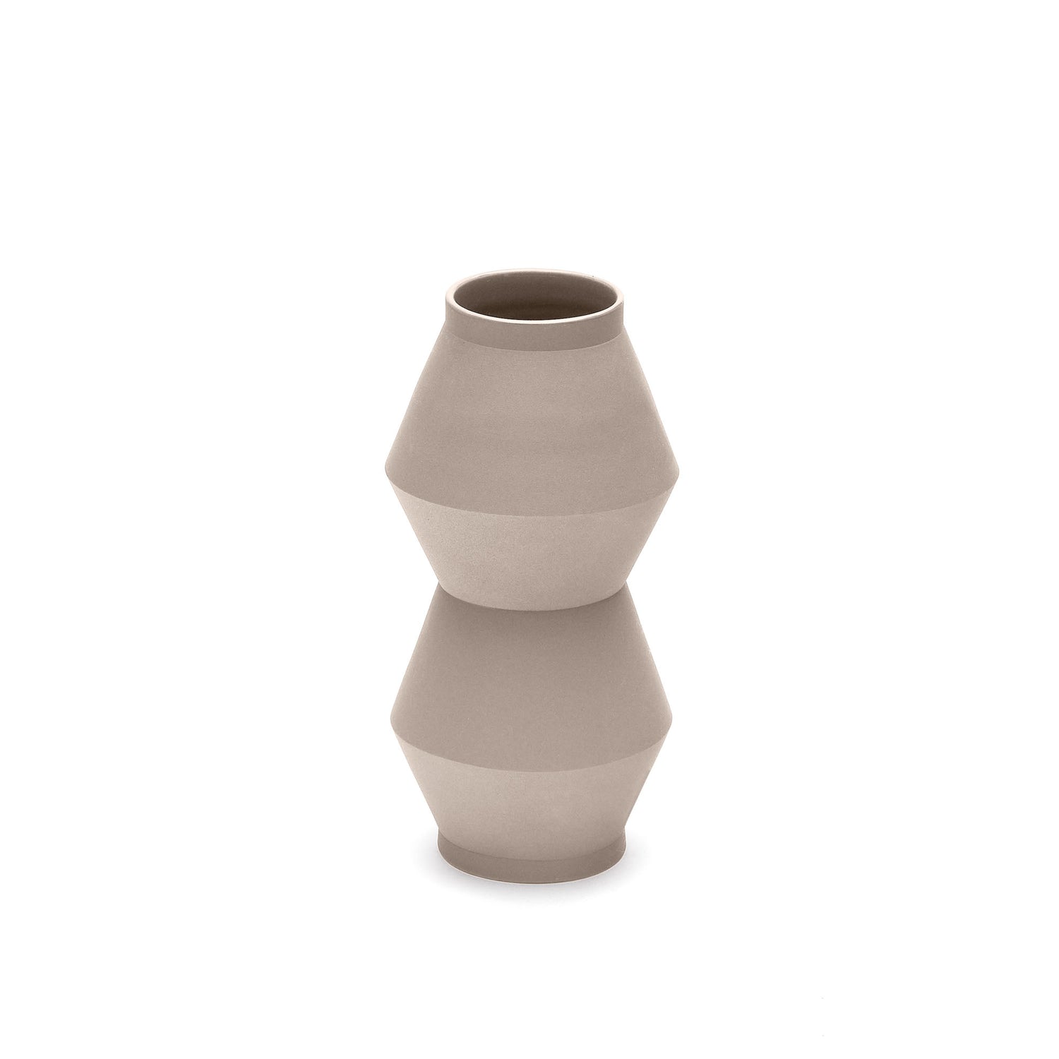 Kave Home - Peratallada keramische vaas in beige, 30 cm